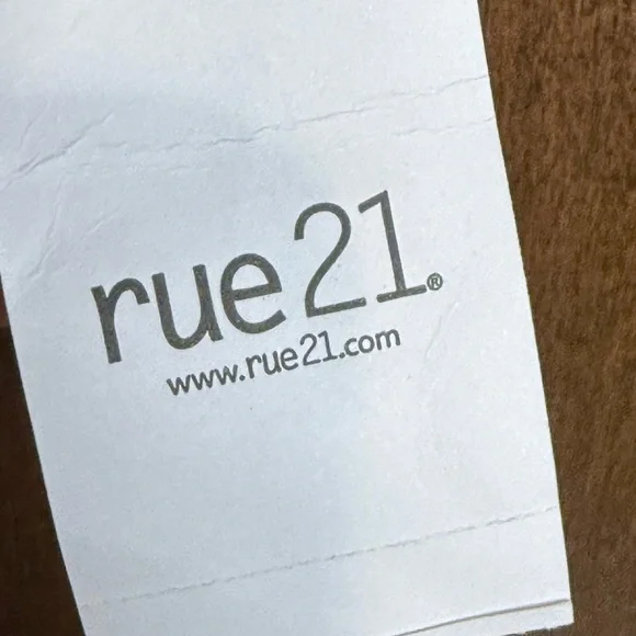 NWT Rue21 womens crochet top Size M stripe tie boho beach summer vacation tie - Picture 6 of 7